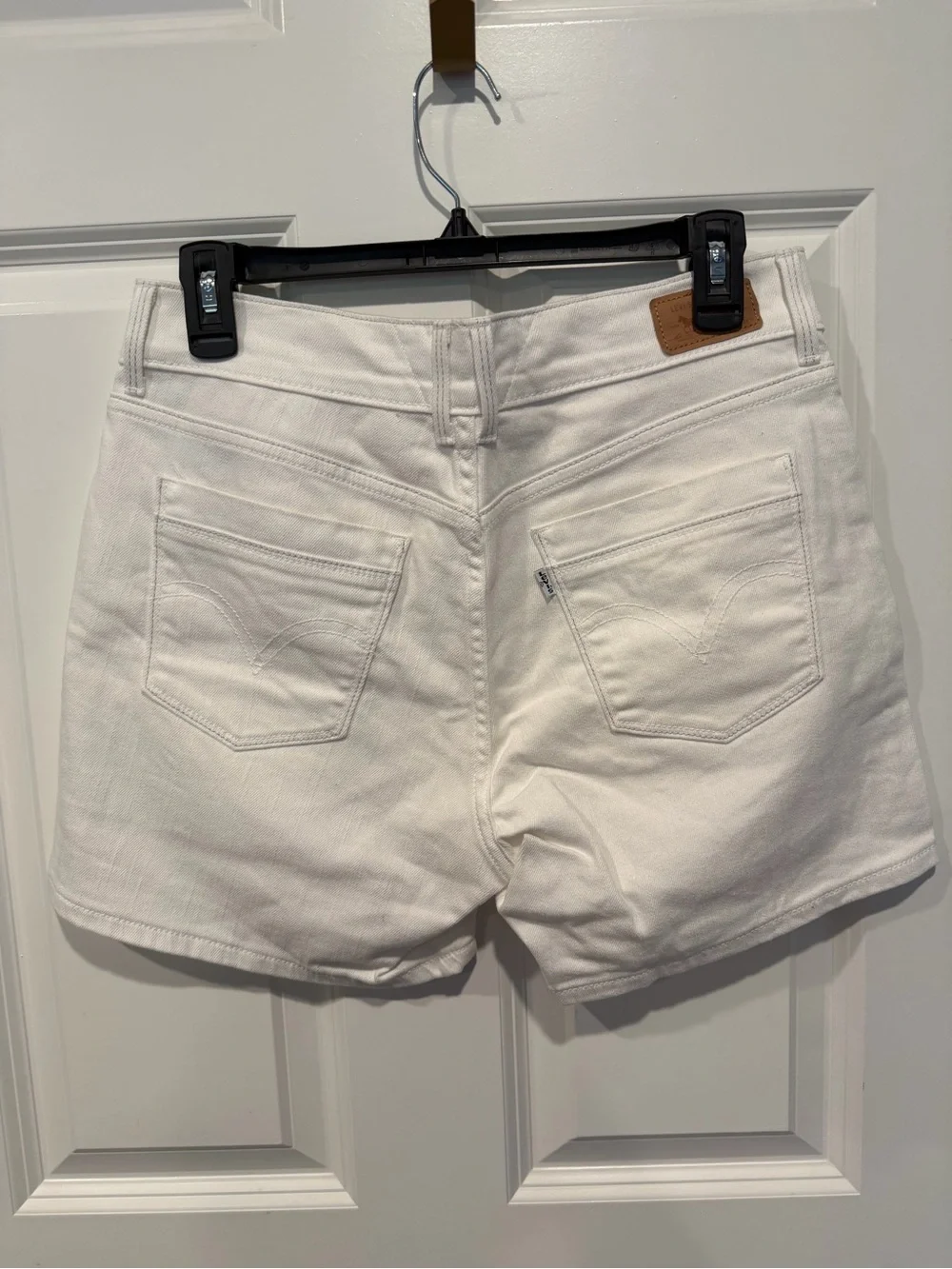 Levi's White Denim Jean Shorts